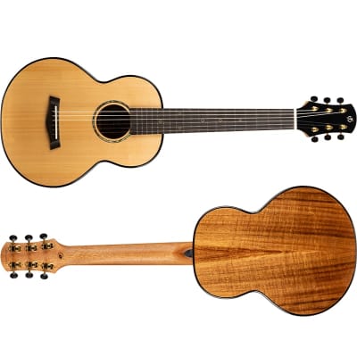 Flight GUT850 Guitarlele New - mahogany body and a solid spruce top image 5
