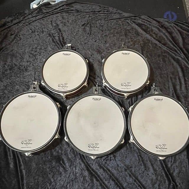 Roland Pack of 5 PD-120/100  Electronic Drum  Pads  (Puente Hills, CA)  (TOP PICK) image 1