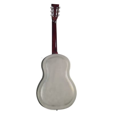 Regal Resonator Acoustic Guitar Triolian Antiqued Nickel-Plated Steel Body image 4