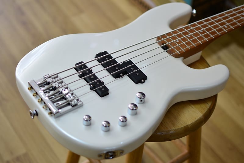 Charvel PRO-MOD San Dimas 5-String Bass - Caramelised Maple Fingerboard, Platinum Pearl B Stock image 1