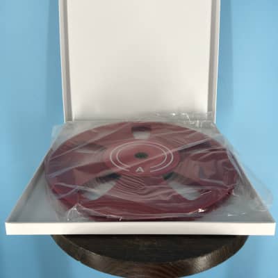 ANALOG TAPES — Burlington Recording 1/4 x 10.5 RED NAB Aluminum Metal Reel  with White Hinged Set up Box NEW