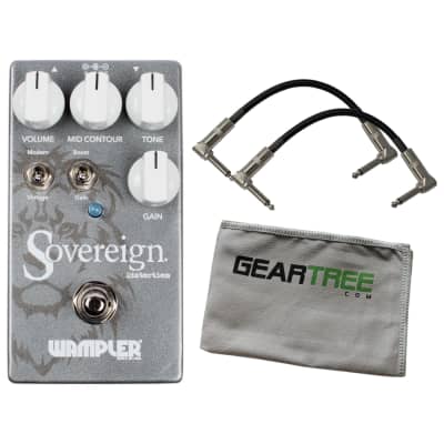 Wampler Sovereign Distortion Pedal UPDATED w/ 2 Patch Cables and Polish Cloth image 1