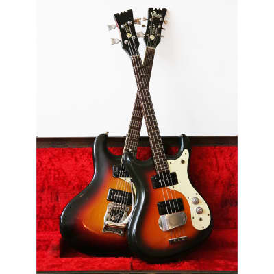 1966 Mosrite Short Scale Bass Prototype Vintage Rare Mk V Ventures Body 1-Of-A-Kind Custom 25” Scale Length Electric Bass Guitar w/ OHSC image 3