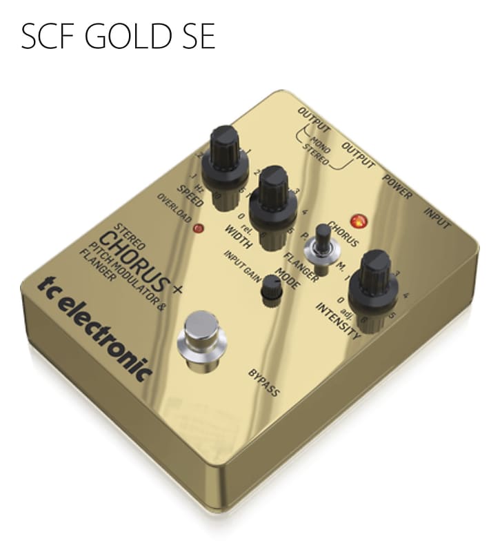 TC Electronic SCF Gold SE Special Edition Stereo Chorus + Pitch Modulator &  Flanger Reissue 2023 - Gold