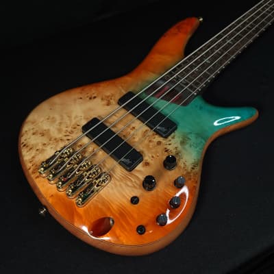 Ibanez Premium SR1605DW 5 String Bass Autumn Sunset Sky w/bag | Reverb