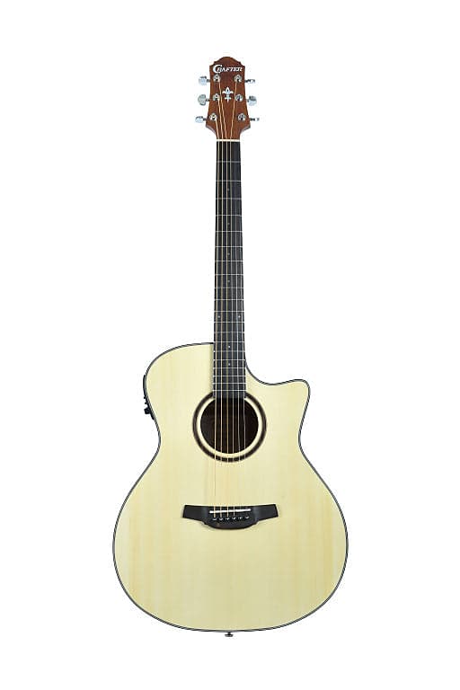 CRAFTER Silver series 100 Grand auditorium acoustic-electric guitar with cutaway HG100-CE-N image 1