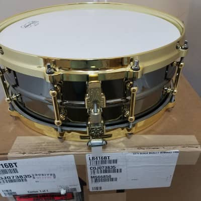 Ludwig *Pre-Order* Black Beauty 5x14" Brass Snare Drum Tube Lugs Die-Cast Hoops LB416BT | NEW Authorized Dealer image 2