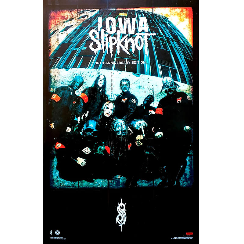 Slipknot Iowa: 10th Anniverary Edition Ltd Ed New RARE Poster! Stone Sour  Marilyn Manson Korn Slayer