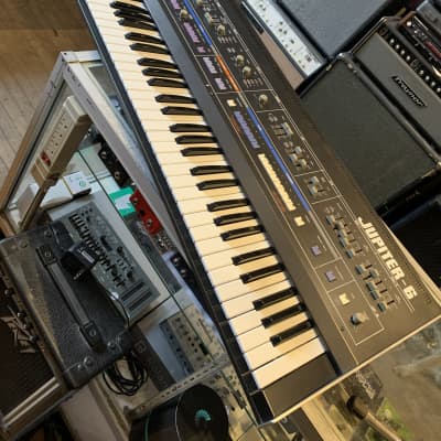 Roland Jupiter 6 61-Key Synthesizer 1983 - 1985 - Black image 1