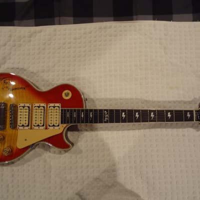 ULTRARARE,ONE-Of-A-KIND"SIGNED"Gibson Ace Frehley KISS Les Paul Cherry Sunburst Guitar,ClosetClassic image 6