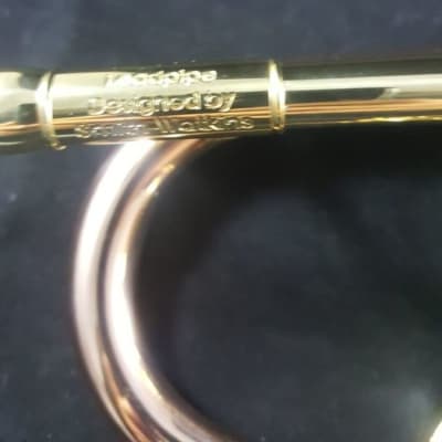 JP 251RSW Smith Watkins Trumpet in Clear Lacquer with Rose Brass Bell image 4