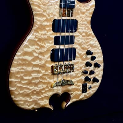 Alembic Series II 4-string "Heart of Gold" in quilted maple with case from Jan.14.2004 image 6