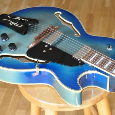 IBANEZ GB10EM JBB Jet Blue Burst / George Benson Signature / Artist Series / GB10EM-JBB image 5
