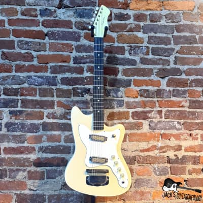 Silvertone / Harmony Bobkat Electric Guitar (1960s - Desert Sand) image 2