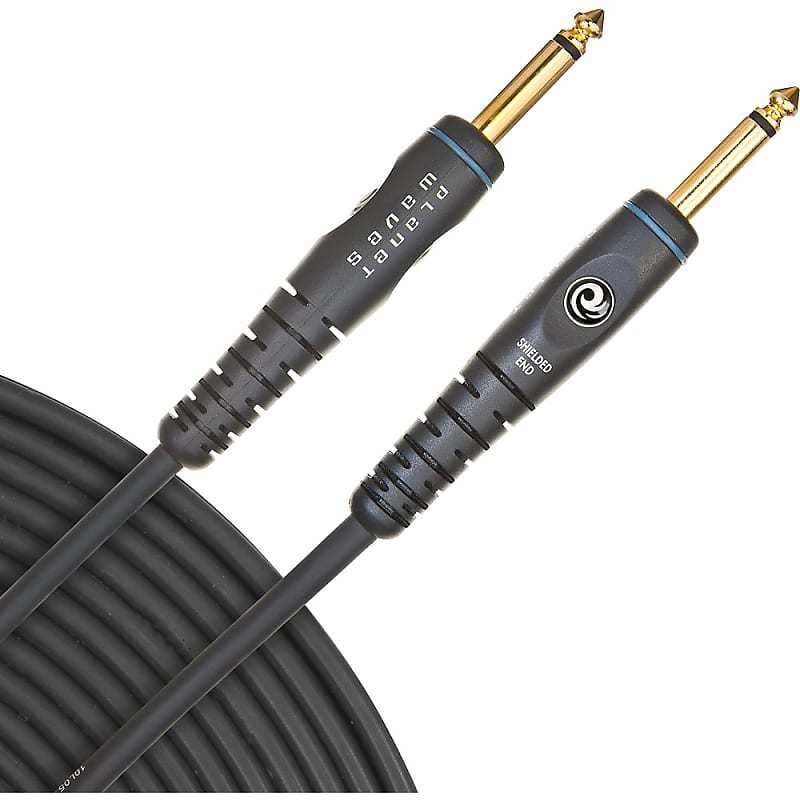 D'Addario Gold-Plated 1/4" Straight Instrument Cable  10 ft. image 1