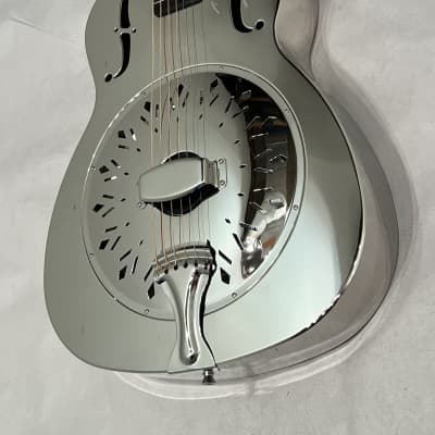 Recording King RM-998-D Style-0 Chicken Feet Resonator Guitar 2023 Nickel-Plated Bell Brass image 8