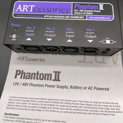 ART TPS II 2 Channel Tube MicPre Microphone Preamp FREE