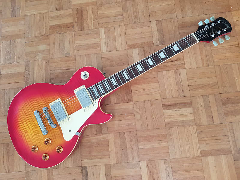 1999 Epiphone Les Paul Plus Top Cherry Sunburst Made in