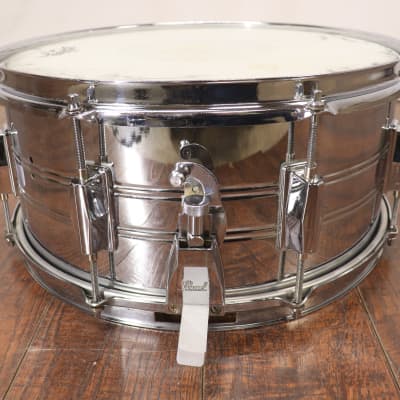 Pearl Export 6.5x14" Chrome Steel Shell Snare Drum #2 image 3
