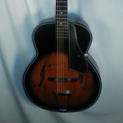 Decca Hollow Body Archtop Acoustic Guitar Made in Japan Sunburst vintage image 1