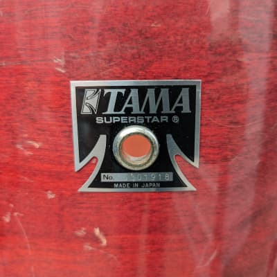 1980s Tama Japan Cherry Wine Lacquer 9 x 13" Superstar Tom - Looks Really Good - Sounds Great! image 2