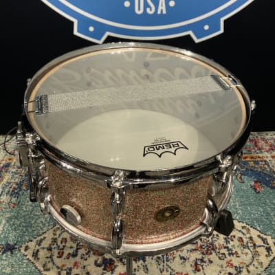 Gretsch 1950s Peacock Sparkle 14"x6.5"  Snare Drum. Stunning!! image 13