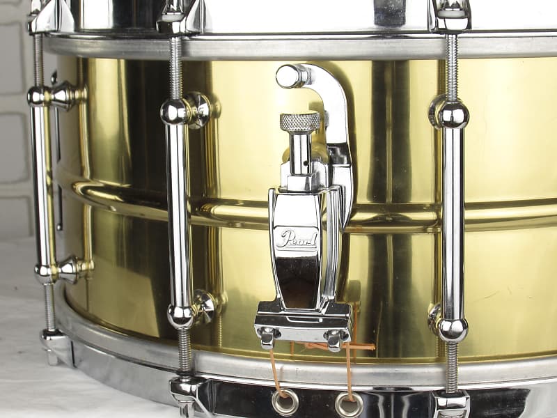 14x5.5 Pearl Sensitone Brass Snare with Tube Lugs and Single