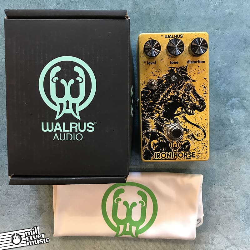 Walrus Audio Iron Horse V2 LM308 Distortion Effects Pedal w/ Box