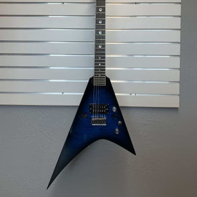 Saito Guitars M38 Custom Transparent Blue | Reverb