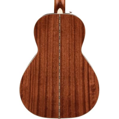 Fender PS-220E Parlor Acoustic Guitar With Case, Ovangkol, Natural image 2