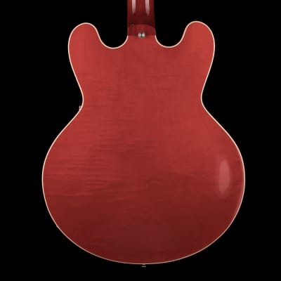 Heritage H-535 Semi-Hollow Trans Cherry Electric Guitar with Case image 15