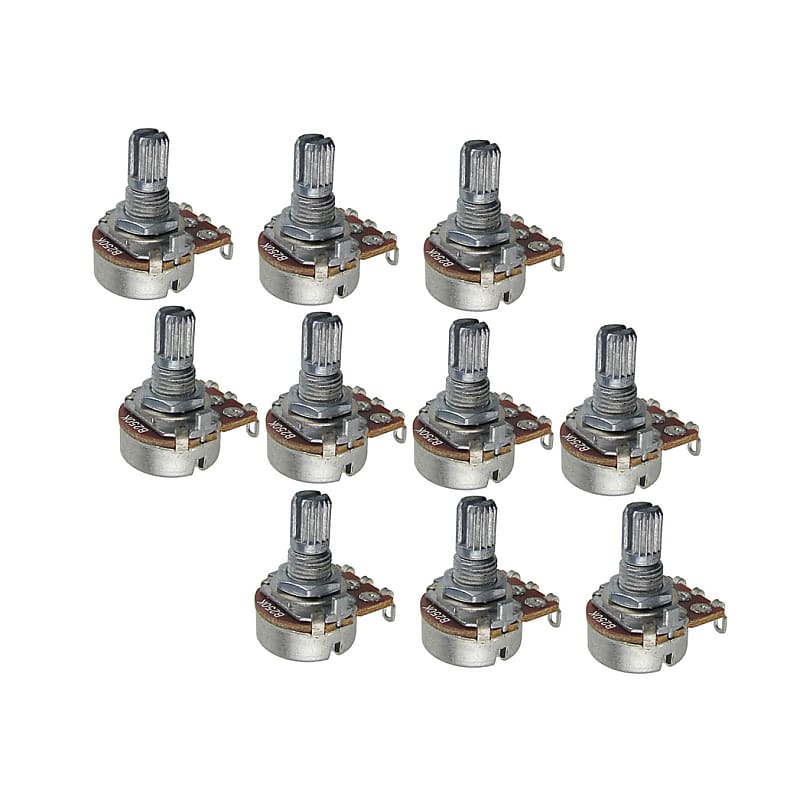 FLEOR 10pcs Mini Potentiometer B250K Linear Taper Volume Reverb