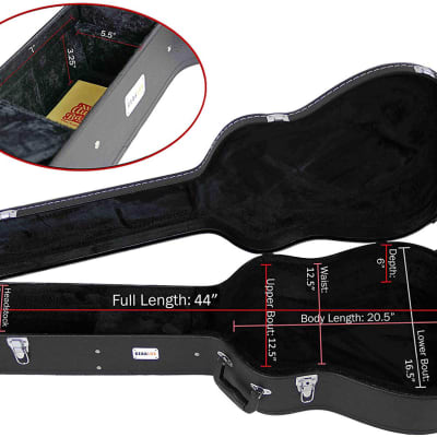 Gearlux Dreadnought Acoustic Guitar Hard Case image 6