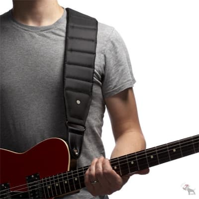 Mono Betty Guitar Strap - Sharkskin Jet Black Long – Chicago Music Exchange