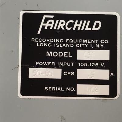 Fairchild 658A, Control Center for 658 Reverb, Vintage Unit image 5