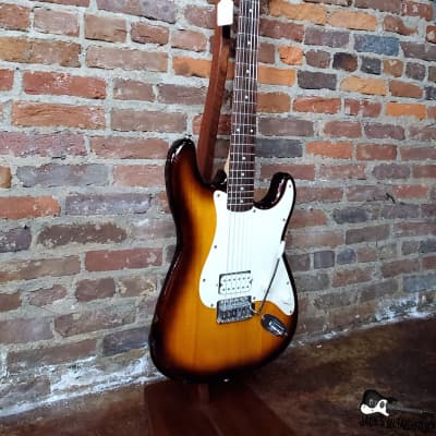 Jack's Guitarcheology / Squier "Tom Delonge"  Stratocaster Partscaster Electric Guitar (Honeyburst) image 9