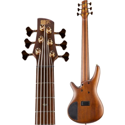Ibanez SR1306E Premium 6-String Electric Bass Guitar Regular Natural image 4
