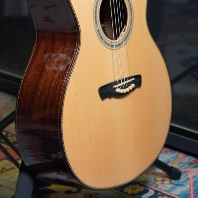 Hsienmo Autumn Germany Spruce + Wild Indian Rosewood Full Solid Acoustic Guitar image 3