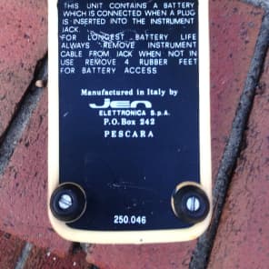 vintage jen cry baby wah pedal made in Italy not super real fasel