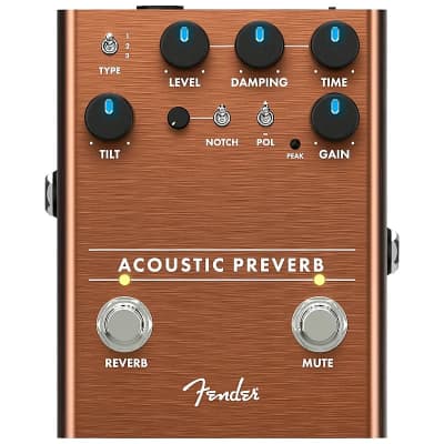 Fender Acoustic Preverb Acoustic Preamp/Reverb Effects Pedal image 2
