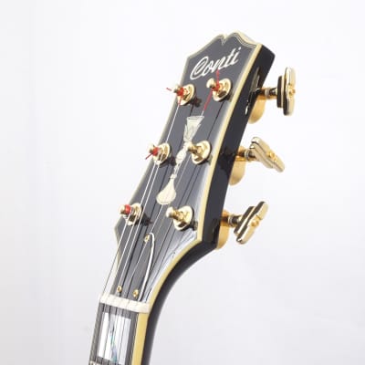 Conti Thinline Jazz Guitar [Peerless 'Equity Model' 2015] Deep Red Burst + Deluxe Mono Gig Bag image 11