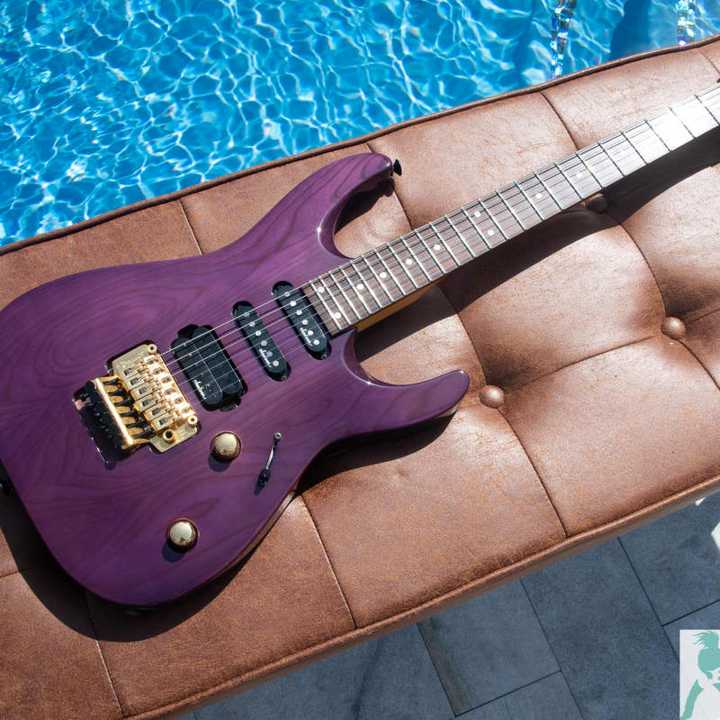 1992 Charvel Jackson CDS-075-SSH STVB (See Through Violet Blue) Made in  Japan MIJ | Reverb