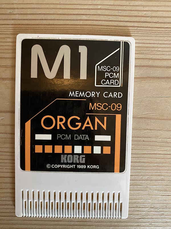 Korg MSC-09 Organ memory card for M1 /M1R image 1