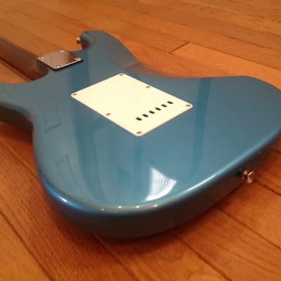 LV Custom Shop Fender (esque) Clay Dot Partscaster Stratocaster in Gloss Placid Blue image 7