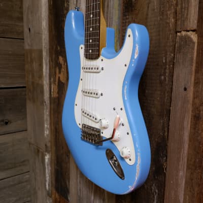 Keith Holland Customs S-ANS #1316 - Taos Turquoise Nitro with Hard Case image 4