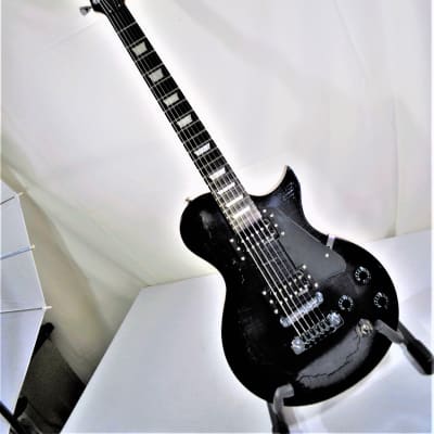 Tsunami Fractal Guitars Gunmetal Blues LP 2023 - Hand Laid Semi Trans Black Finish for sale