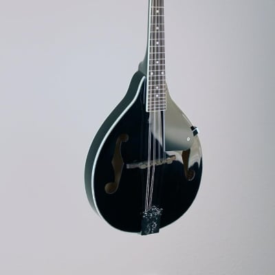 Savannah #SA-100BK A Style Mandolin in a Black Finish w Compensated Bridge image 4