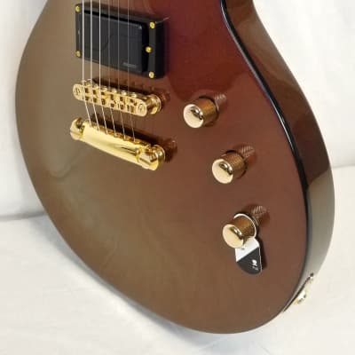 ESP LTD EC-1000 Set Neck Electric Guitar - Gold Andromeda, 2022, w/ESP Hard Shell Case image 4