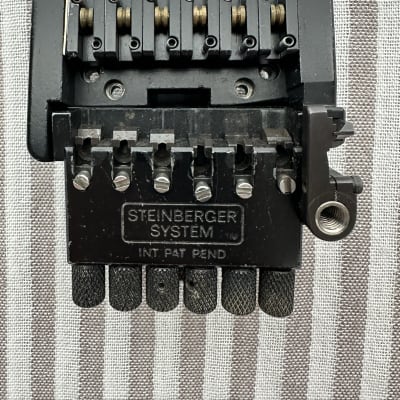 Steinberger TRANSTREM Transposing Tremolo assembly, Made in USA, original OEM unit, includes TT trem arm, stainless steel TT tuning adjustment Tool, hex wrenches, (2) sets of calibrated TT strings, Phillips head mounting screws image 3