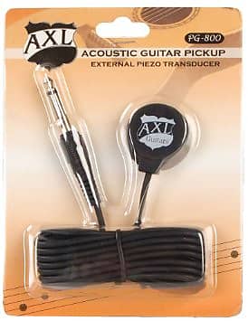 AXL Acoustic Guitar Transducer Pickup with 1/4 Jack and 9 Foot Cable image 1